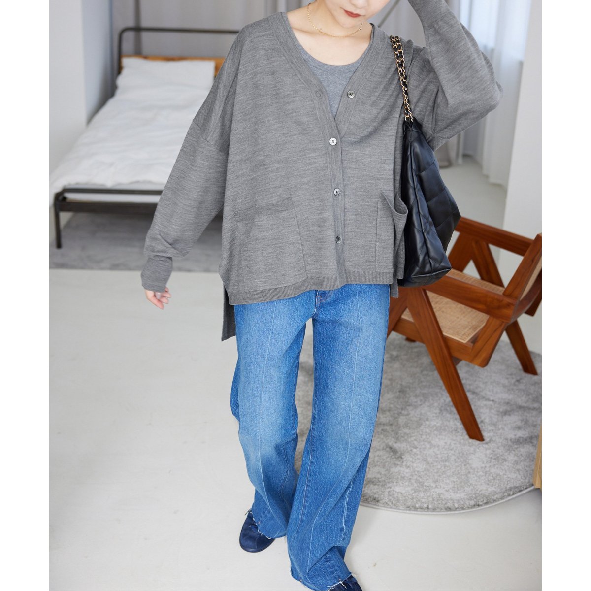 今期✴︎ウォッシャブルワイドシルエットカーディガン　SLOBE IENA SLOBE IENA ウォッシャブルワイドシルエットカーディガン｜Yahoo