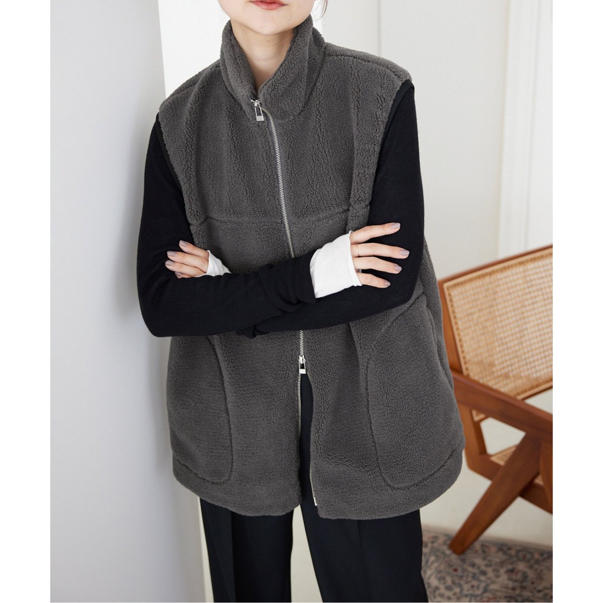 ボアスタンドベスト | スローブ イエナ(SLOBE IENA) | マルイウェブ