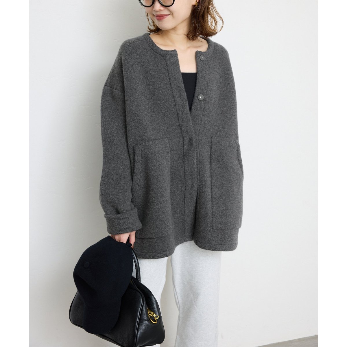 スローブイエナ ダブルフェイスニットブルゾン　新品 ダブルフェイスニットブルゾン | スローブ イエナ(SLOBE IENA