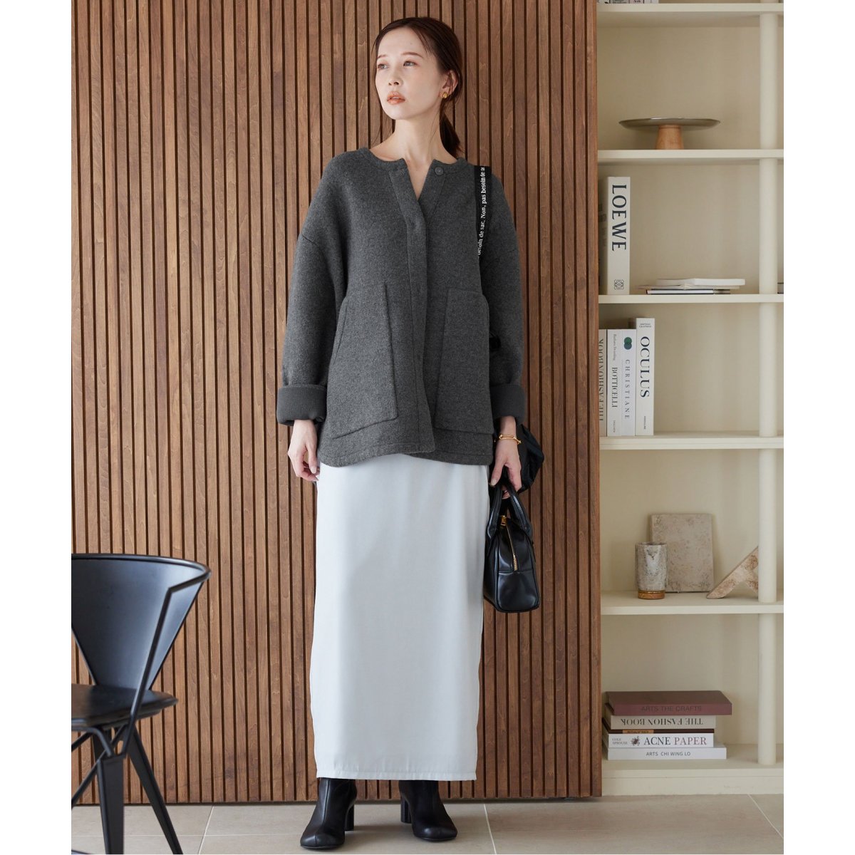 ダブルフェイスニットブルゾン | スローブ イエナ(SLOBE IENA