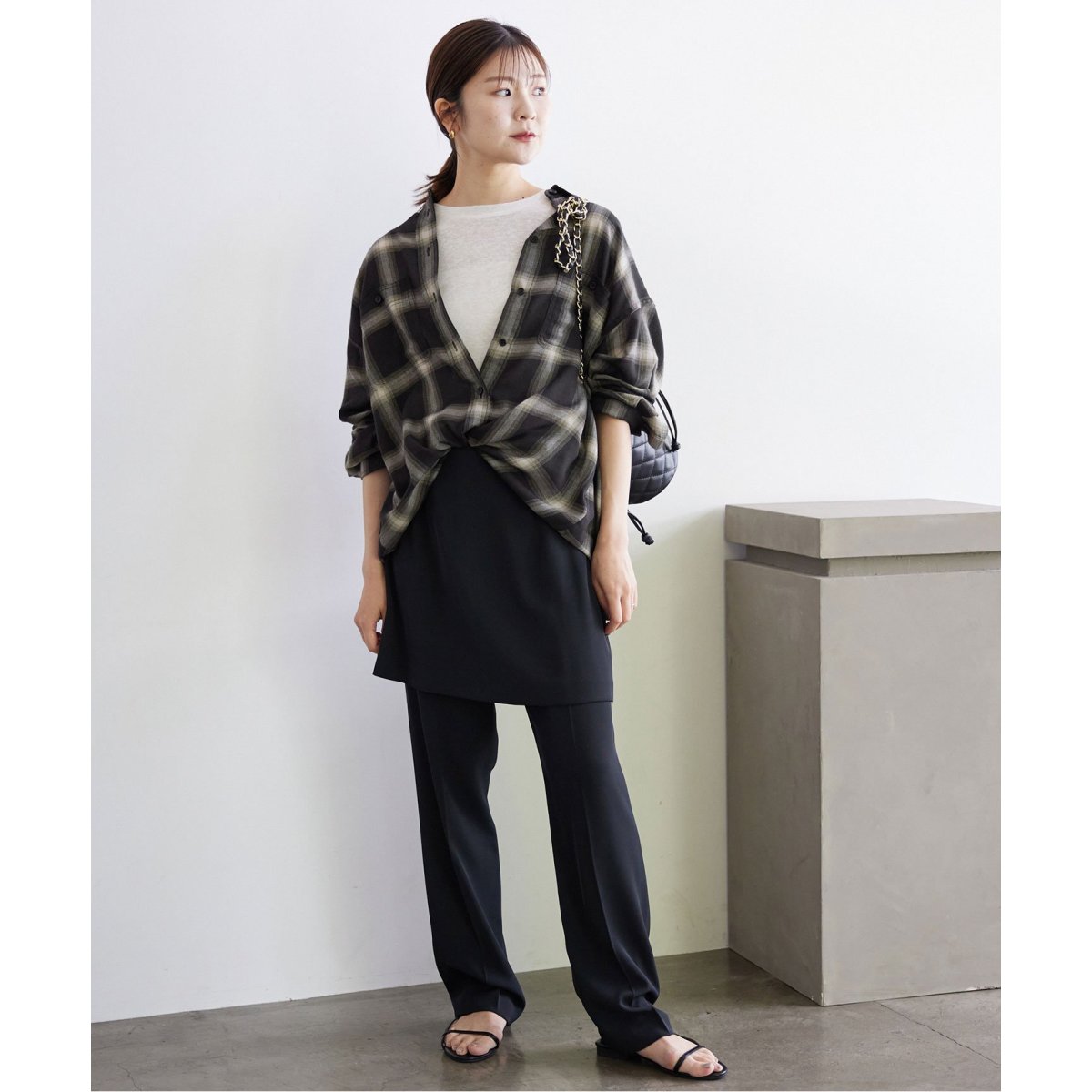 追加》ビエラチェックルーズシャツ | スローブ イエナ(SLOBE IENA