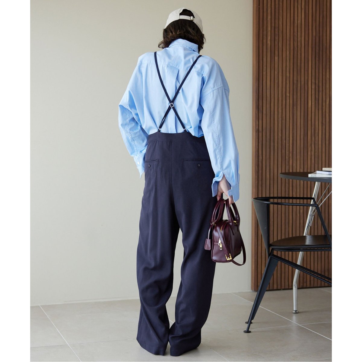 SLOBE IENA ヘリンボーンナローストラップサロペット　新品　未使用 ヘリンボーンナローストラップサロペット | スローブ イエナ
