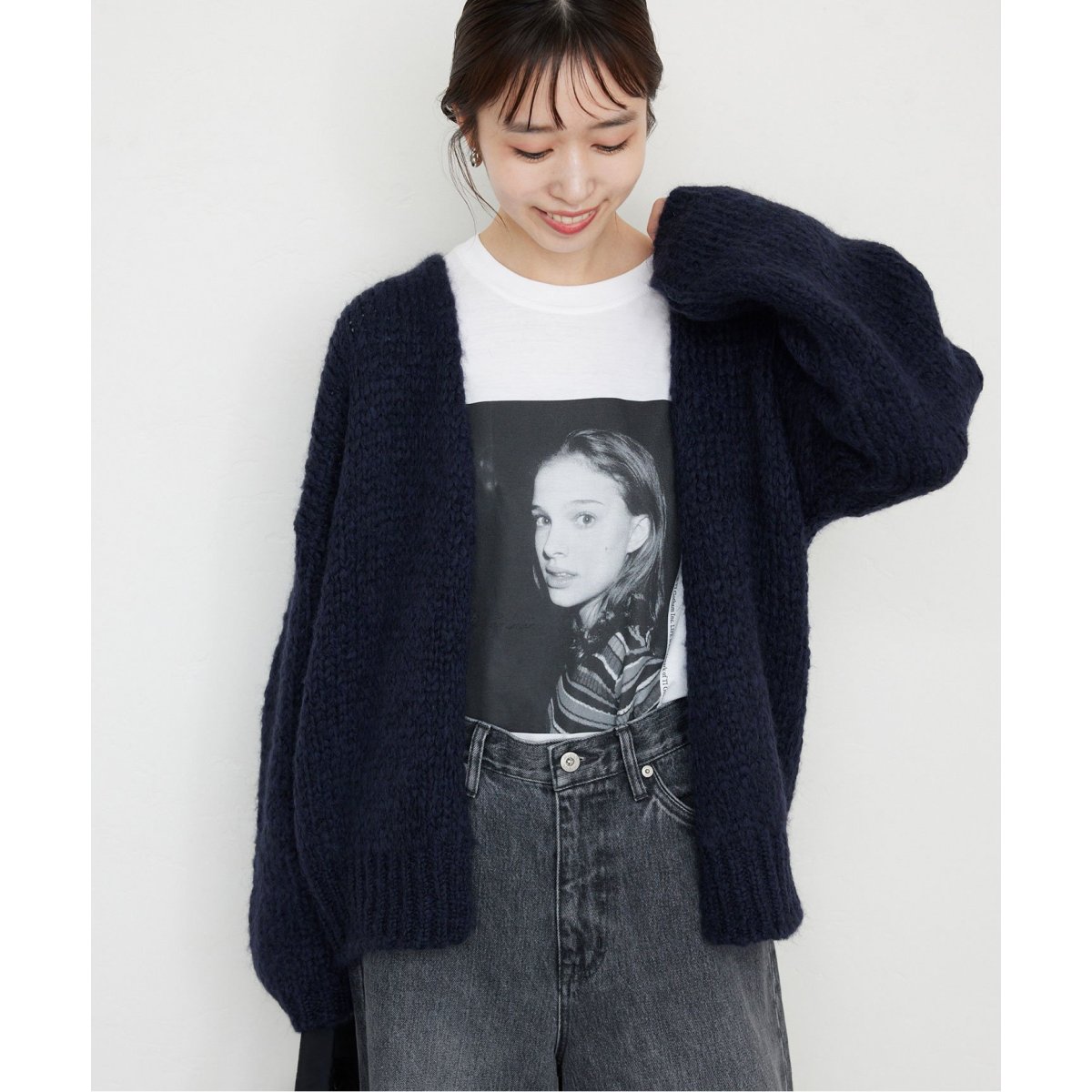 IENA - イエナ 21AW AQUAラグランVネックカーディガン ニット 長袖 ウール IENA（イエナ）の「AQUAラグランVネックカーディガン