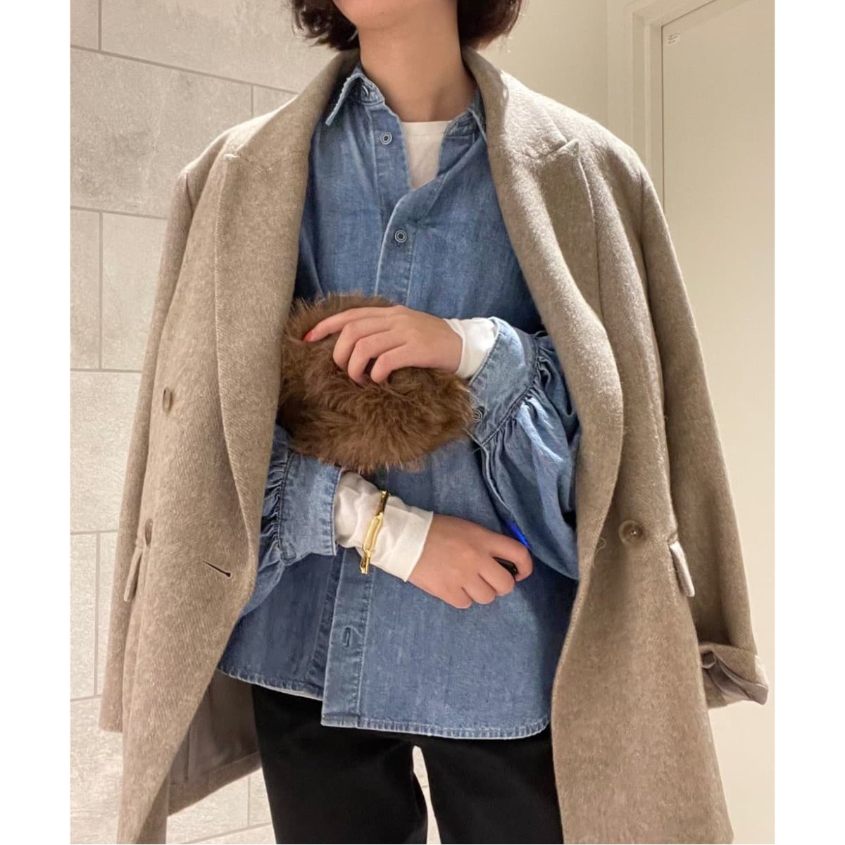 SLOBE IENA - スローブイエナLE DENIM WING SLEEVE シャツ LE DENIM WING SLEEVE シャツ | スローブ イエナ(SLOBE IENA