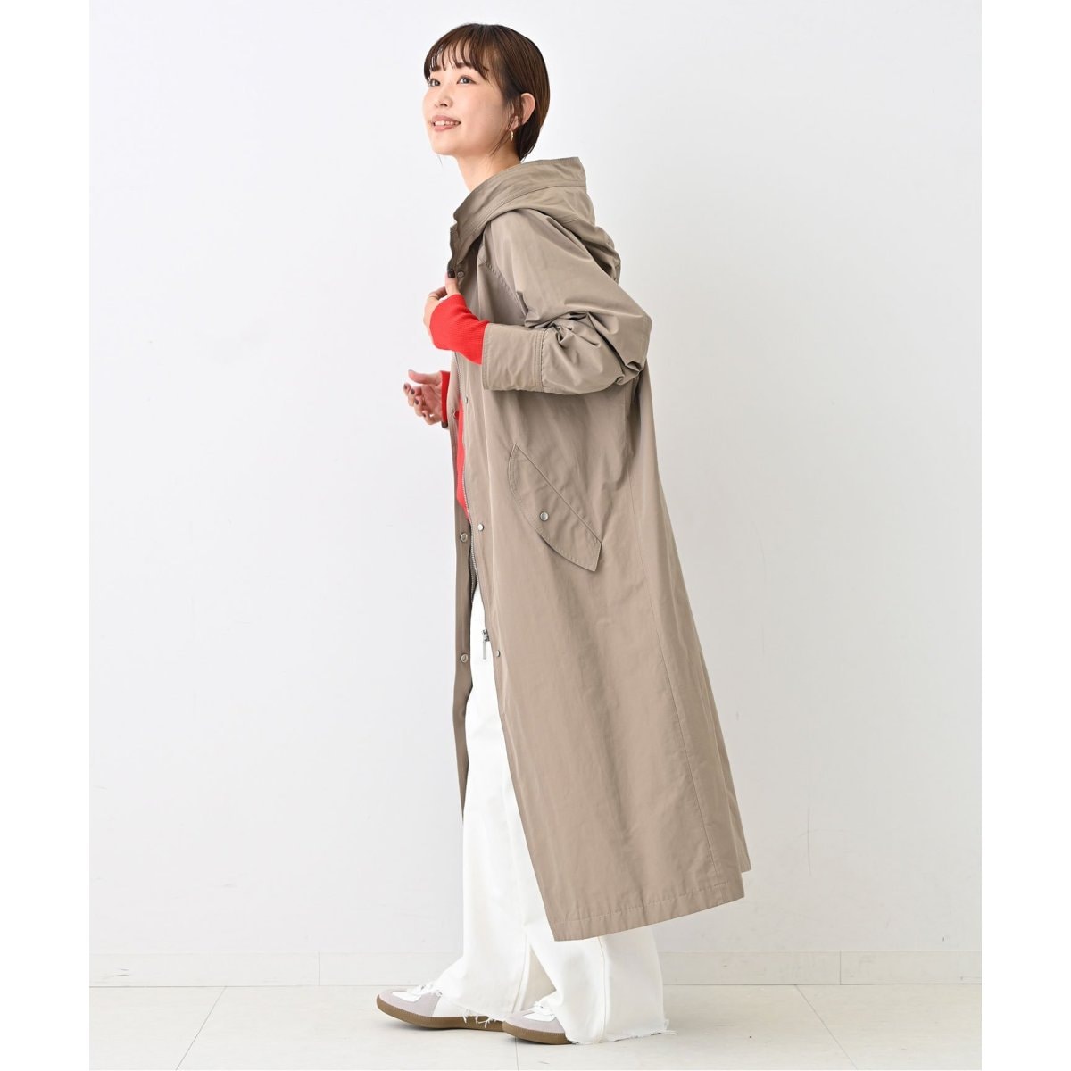 SLOBE IENA コート　PLCウェザースタンドフーディーロング SLOBE IENA（スローブイエナ）の「PLCウェザースタンド