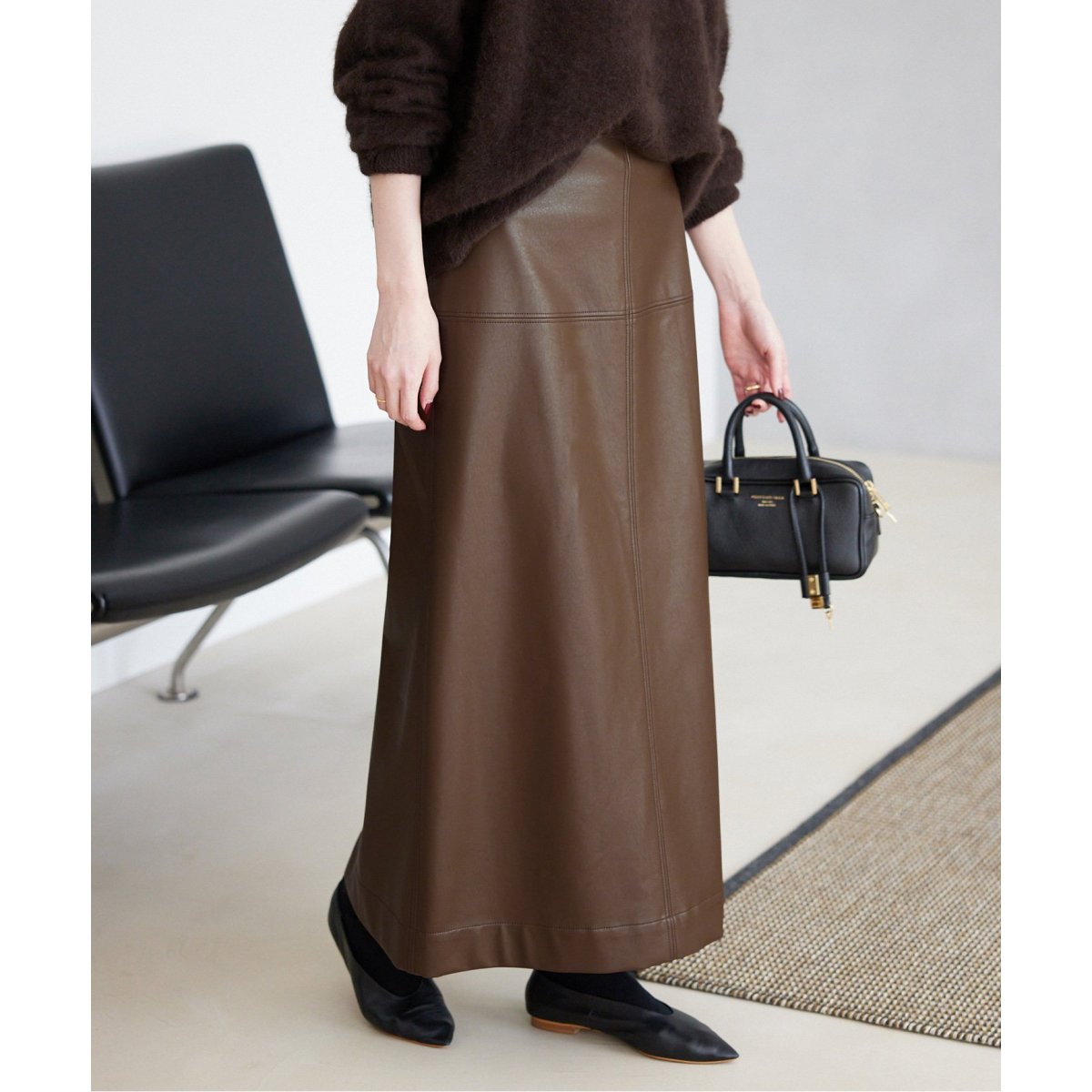 スローブIENA 新品　スカート 追加》タフタワッシャープリーツスカート（その他スカート