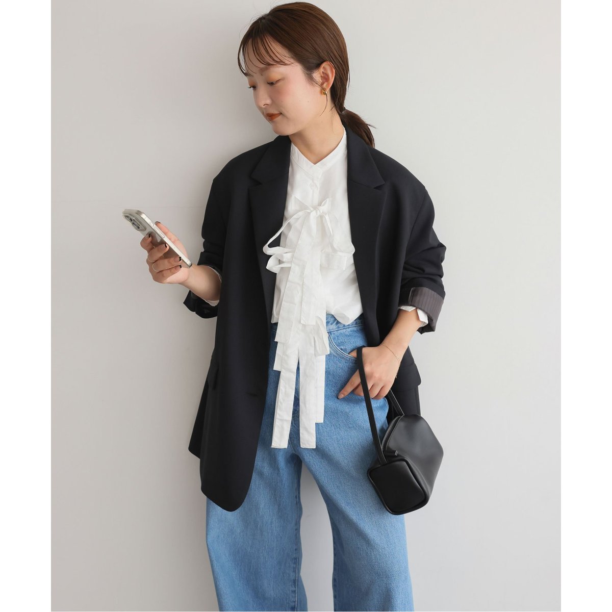crinkle crinkle crinkle ribbon blouse CC-3015 | スローブ