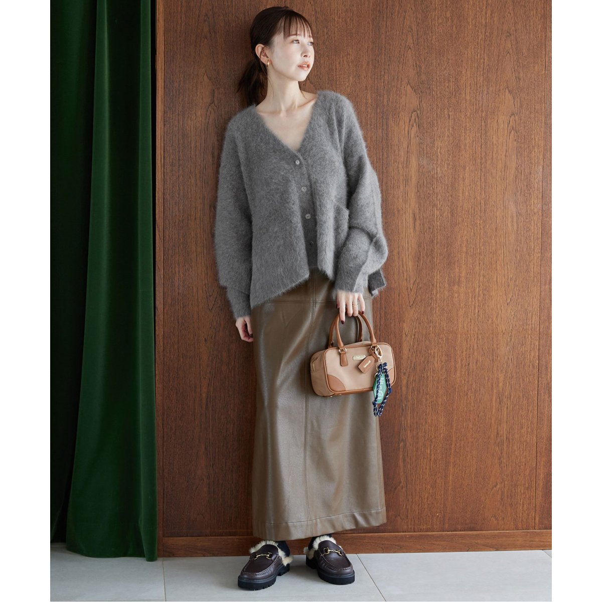 フォックスウールカシミヤ カーディガン | スローブ イエナ(SLOBE IENA