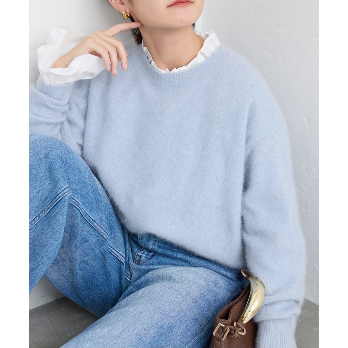 フォックスウールカシミヤプルオーバー | スローブ イエナ(SLOBE IENA