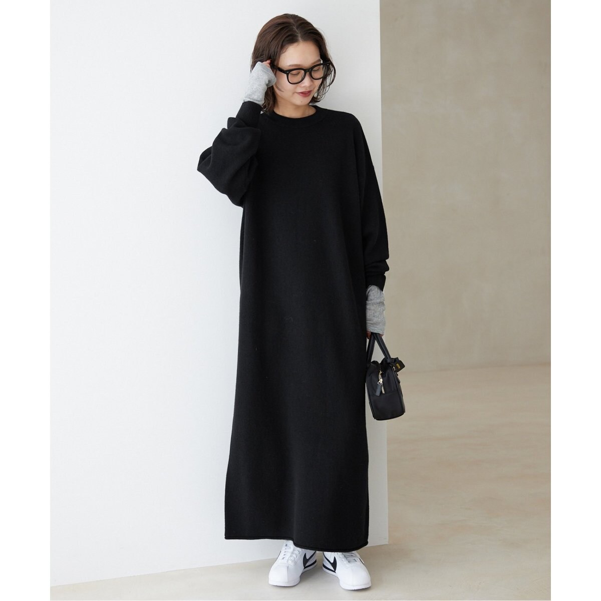 ウォッシャブルスムース ニットワンピース | スローブ イエナ(SLOBE