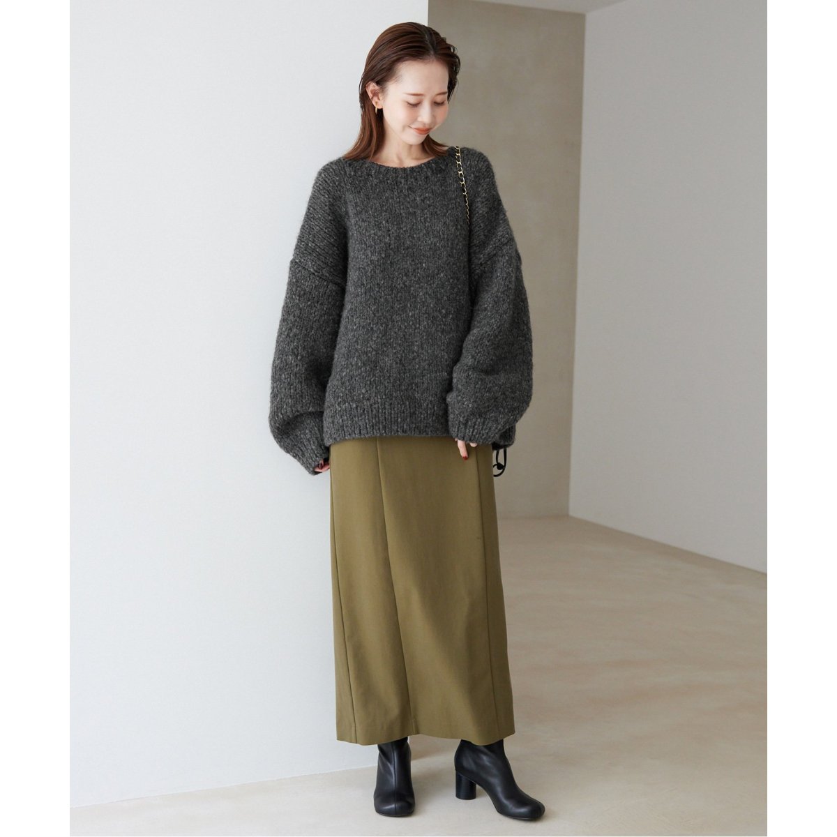 IENA +81BRANCA/ハチイチブランカ SLOBE別注 ペルーニット 81BRANCA/ハチイチブランカ SLOBE別注 ペルーニット | スローブ