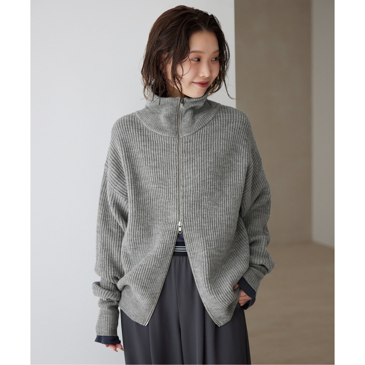 フレンチウールドライバーズニット | スローブ イエナ(SLOBE IENA