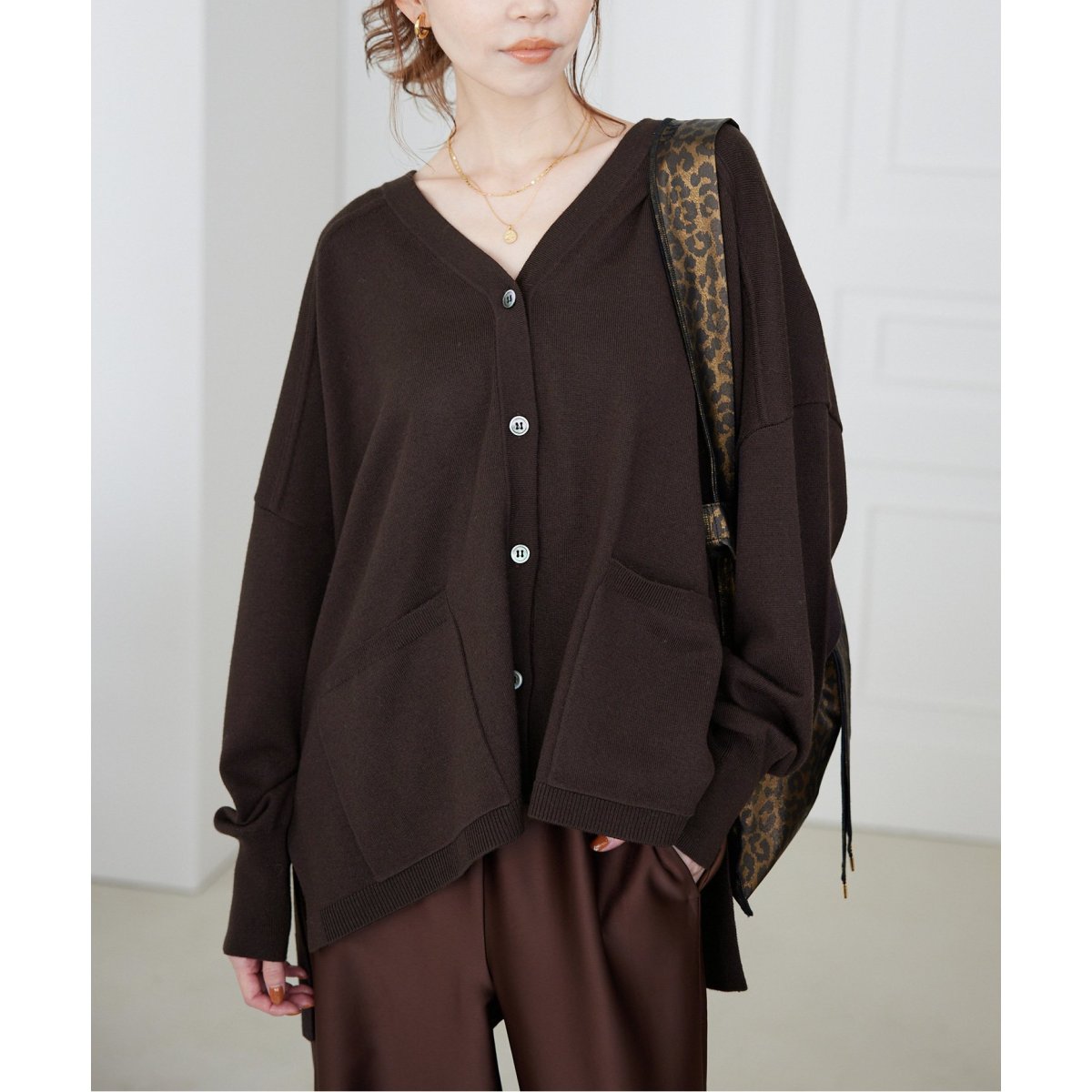 SLOBE IENA - 専用　コットンスムースカーディガン SLOBE IENA（スローブイエナ）の「《WEB限定》コットンスムース