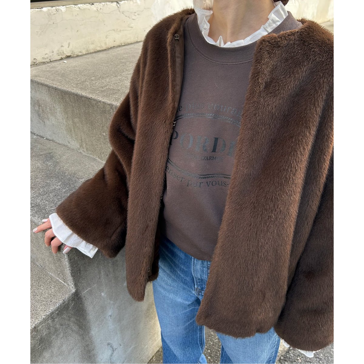 Mink Fake fur Coat | スローブ イエナ(SLOBE IENA) | マルイウェブ