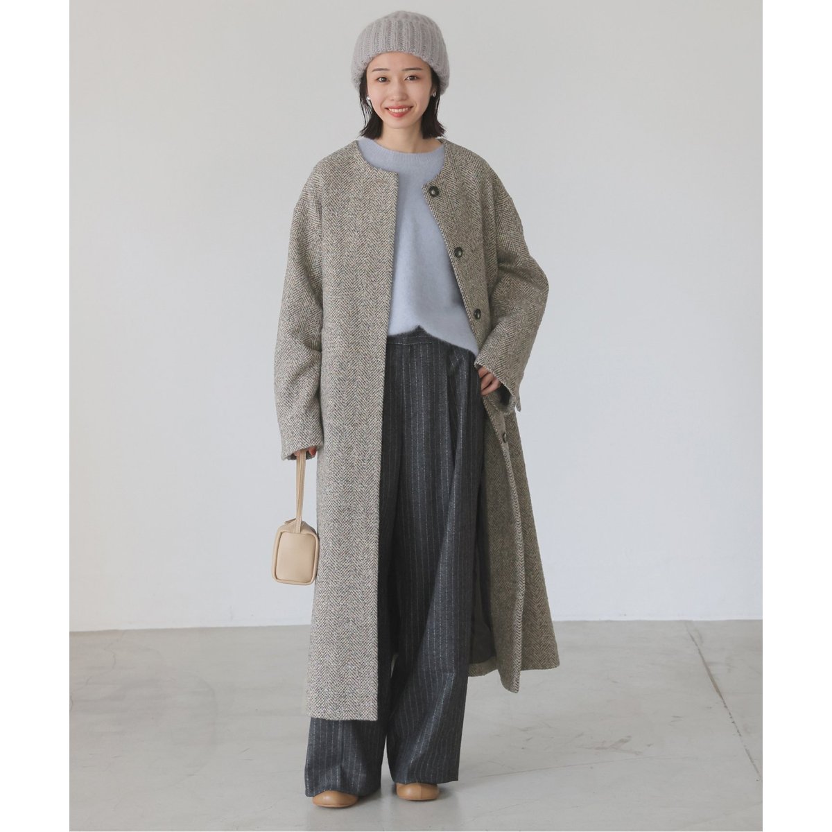ツイードノーカラーコート | スローブ イエナ(SLOBE IENA) | マルイ