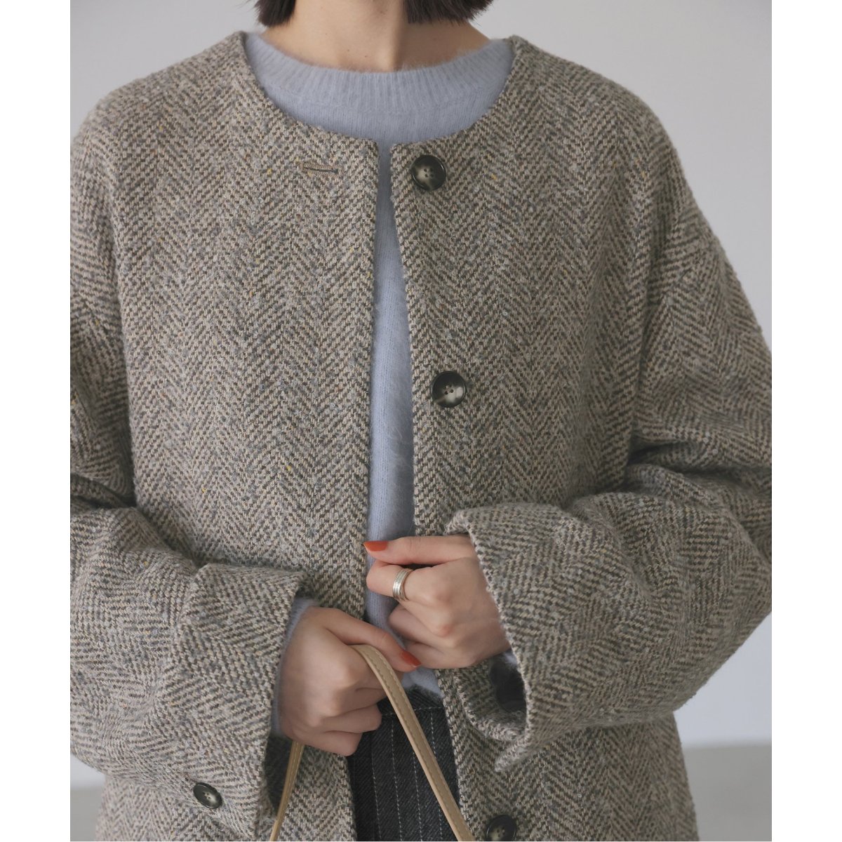 ツイードノーカラーコート | スローブ イエナ(SLOBE IENA) | マルイ