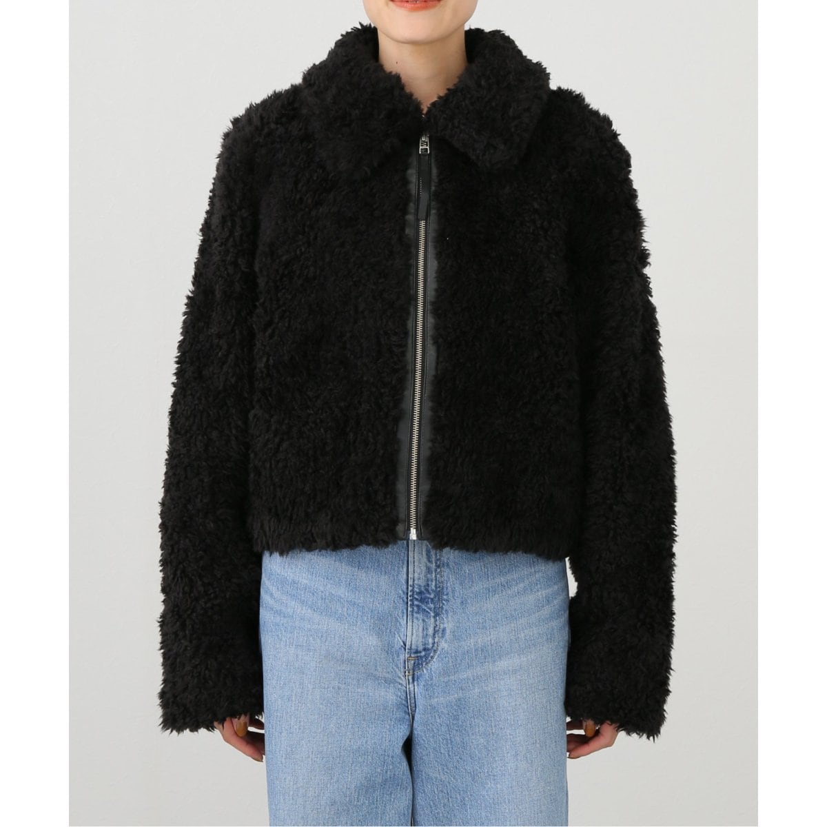LOW CLASSIC/ロウ クラシック FUR JACKET LW244JK04_BK