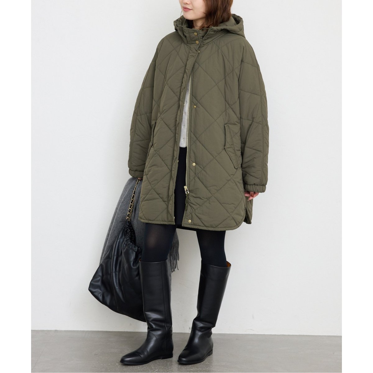 撥水パッディドフーディーポンチョ | スローブ イエナ(SLOBE IENA