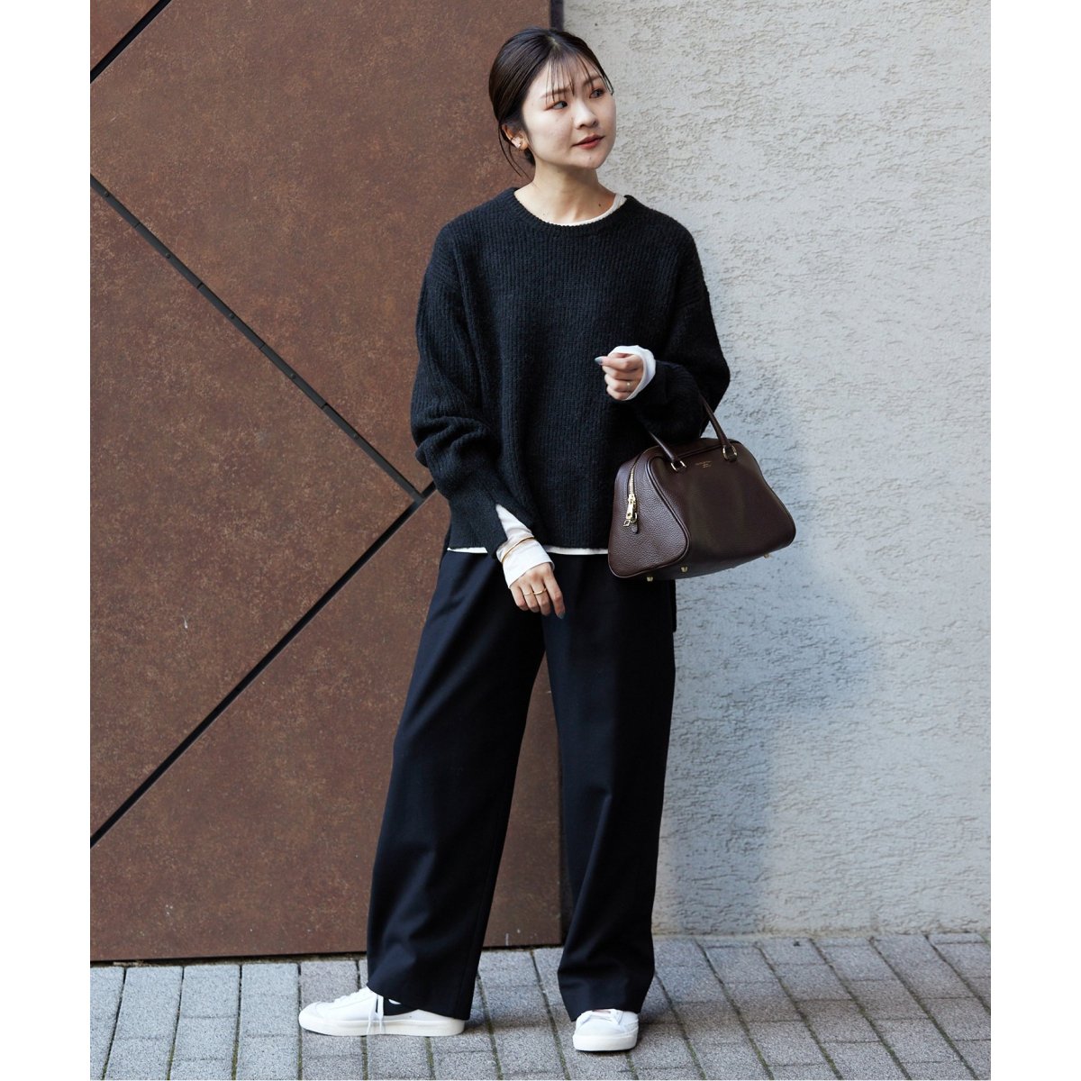 WEB限定/追加3》ウール混ドロストイージースラックス | スローブ