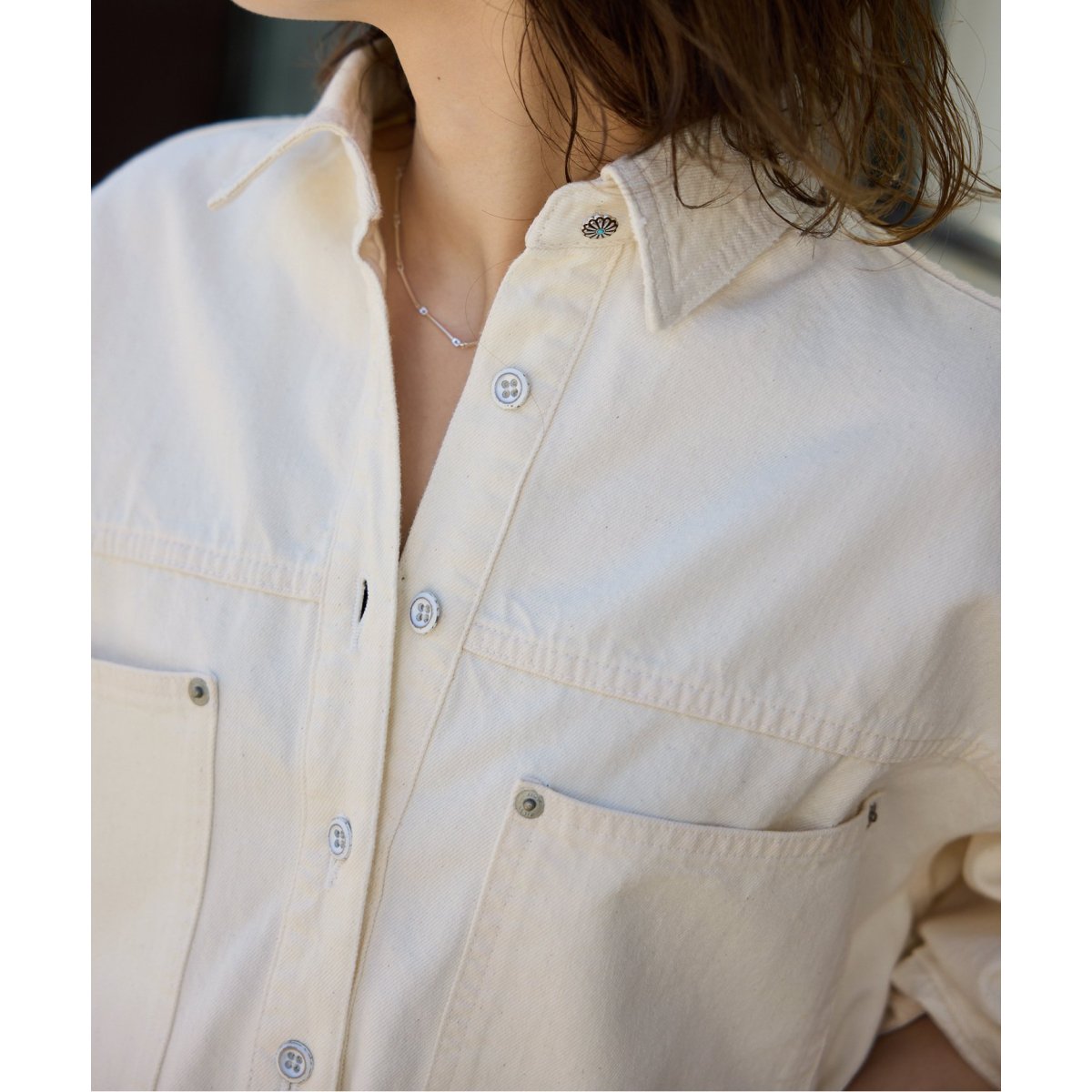 スローブイエナ LE DENIM フィールドオーバーチュニック SLOBE IENA LE DENIM フィールドオーバーチュニック - メルカリ