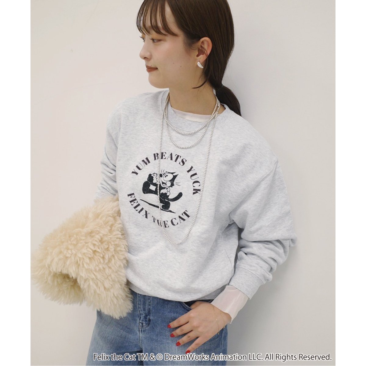 【未使用】スローブイエナバルミーデイズ SLOBE別注 FELIX スウェット BALMYDAYS/バルミーデイズ SLOBE別注 FELIX スウェット BAL-25SS