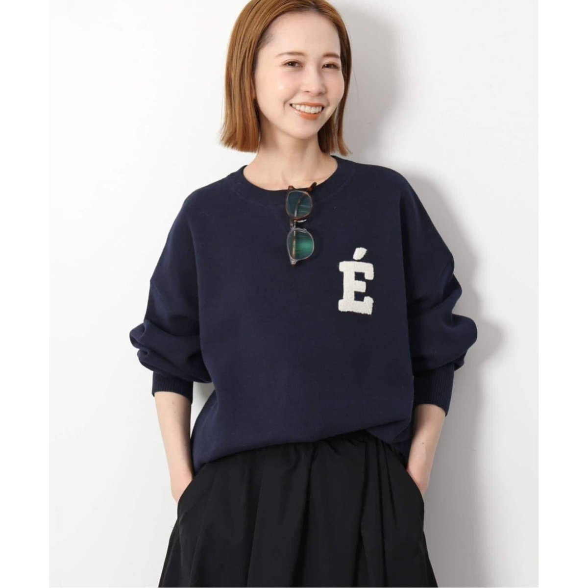 試着のみ　SLOBE IENA サガラ刺繍スウェットライクニット WEB限定/追加4》サガラ刺繍スウェットライクニット | スローブ