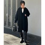 SUPER 100 シャギーノーカラーコート | スローブ イエナ(SLOBE IENA 