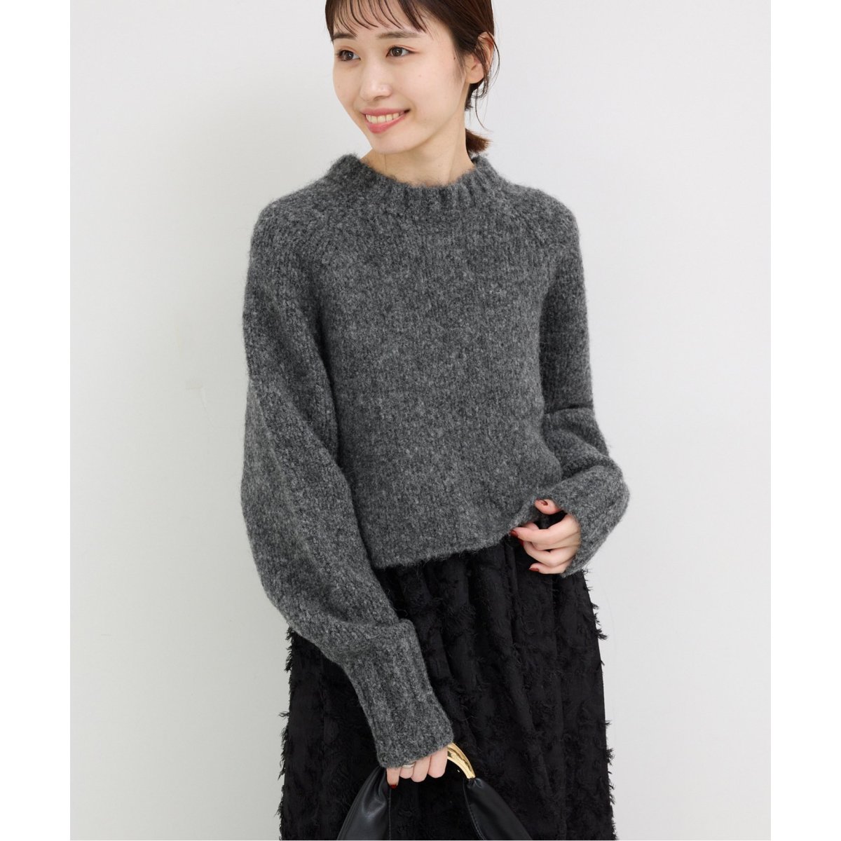 SLOBE IENA - SLOBE IENA アルパカ混クロップドニット アルパカ混クロップドニット | スローブ イエナ(SLOBE IENA