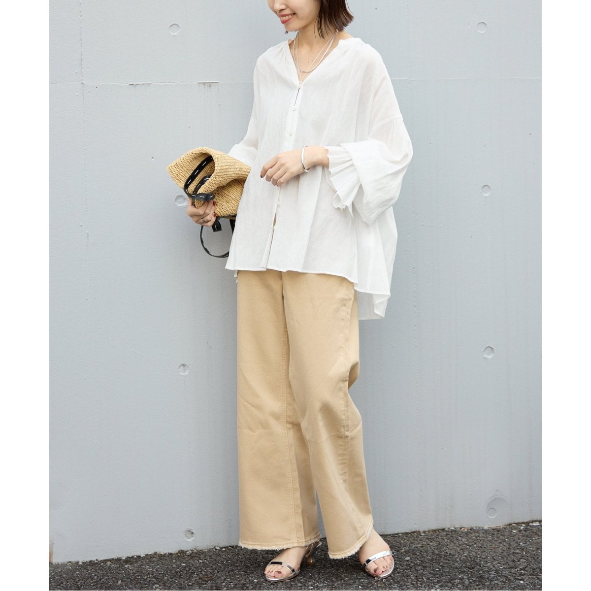 スローブイエナ　PEボイルボリュームブラウス SLOBE IENA｜PEボイルボリュームブラウス | Rakuten Fashion