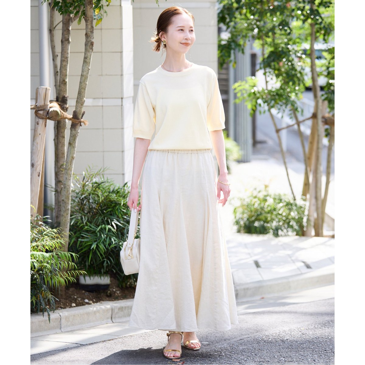 スローブイエナ　接触冷感　ハーフスリーブプルオーバー 接触冷感/UV機能》FROSTYCOTTONハーフスリーブプルオーバー
