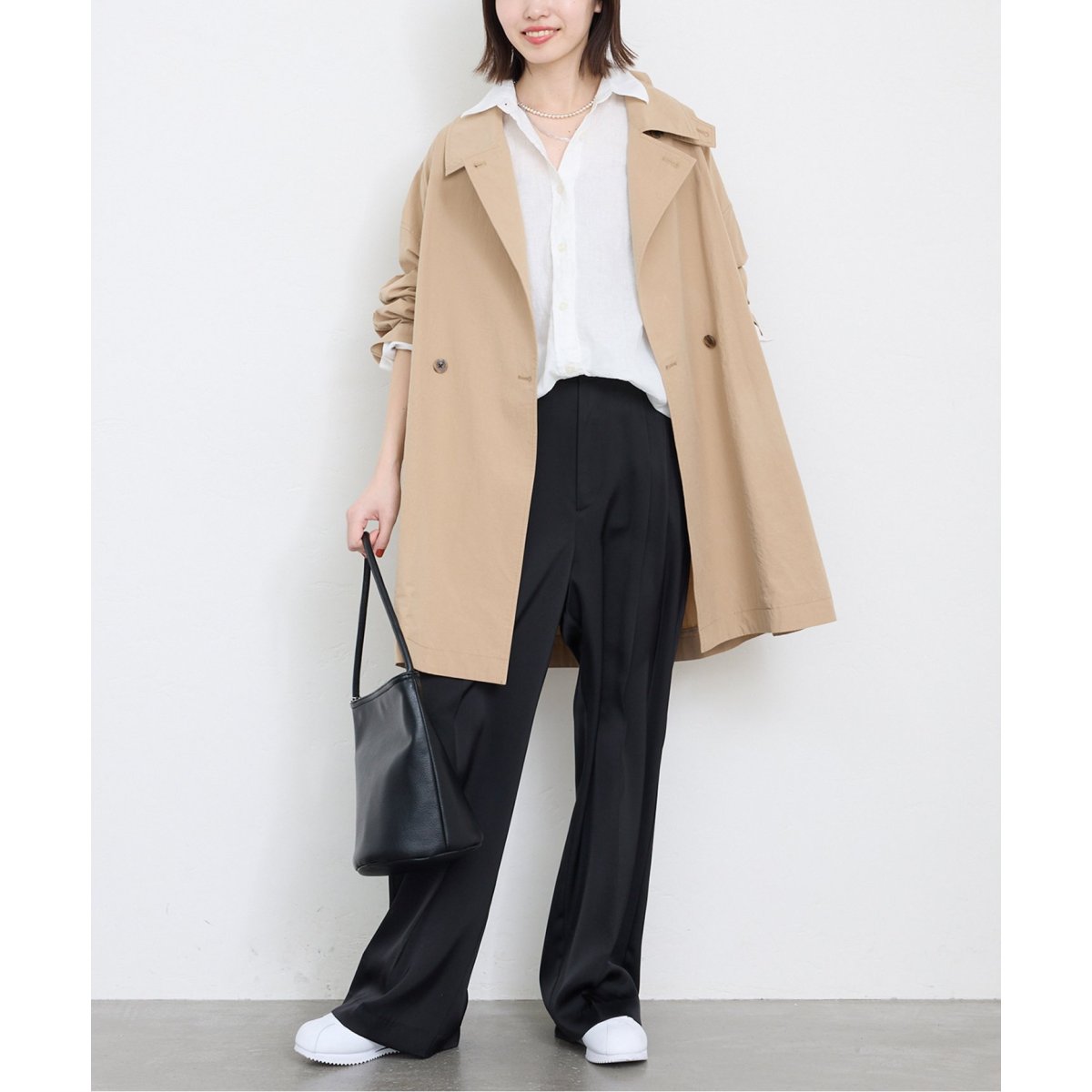 コットンニュアンストレンチコート コットンニュアンストレンチコート（トレンチコート）｜SLOBE