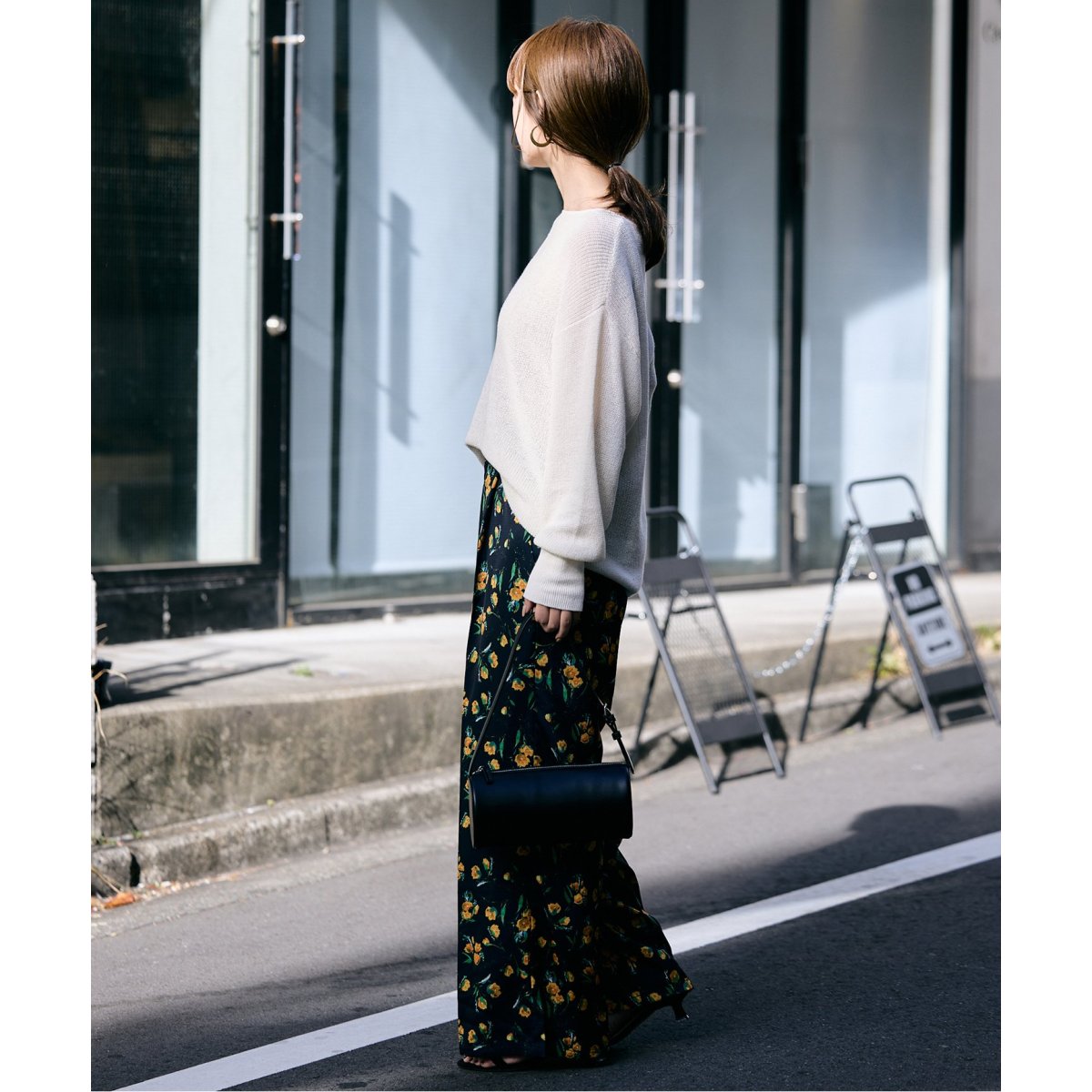 2025年今期⭐︎新品未使用⭐︎SLOBE IENA リネン混畦ニット⭐︎ホワイト リネン混畦ニット | スローブ イエナ(SLOBE IENA) | マルイ