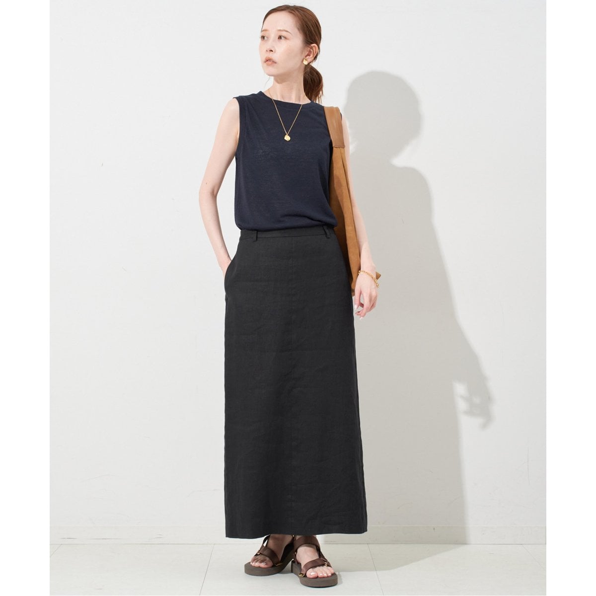 フレンチリネンタイトスカート | スローブ イエナ(SLOBE IENA
