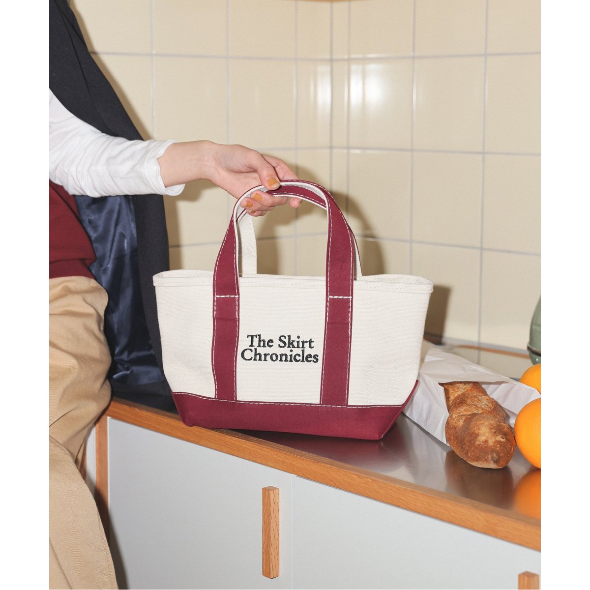 追加》The Skirt Chronicles SLOBE別注 キャンバスミニトートバッグ