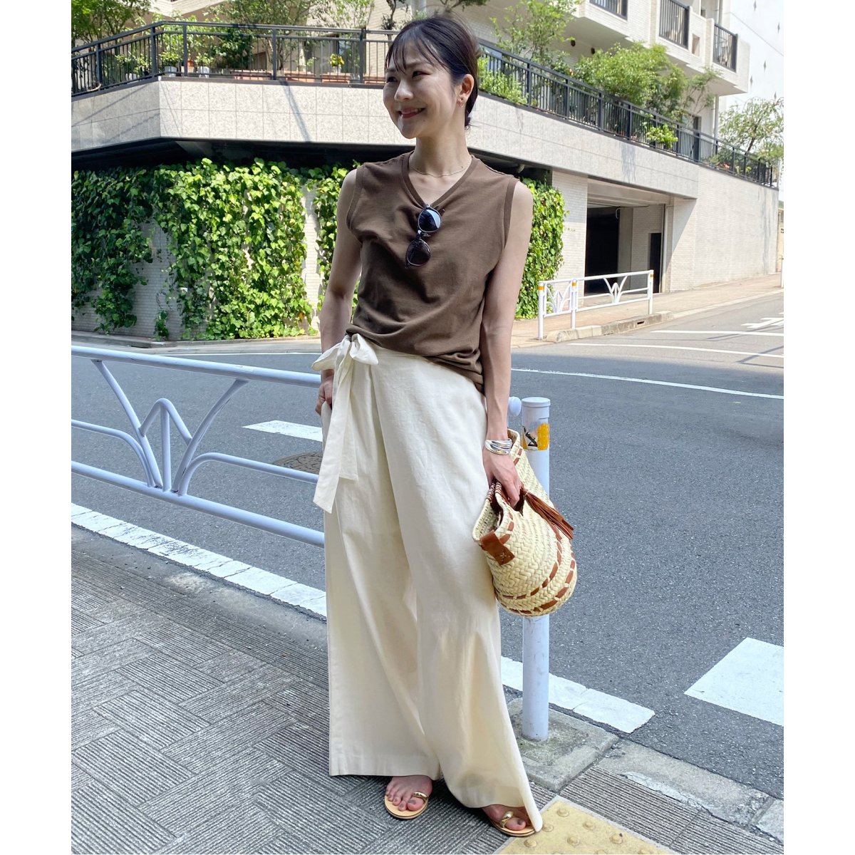 リネン混リボンパンツ | スローブ イエナ(SLOBE IENA) | マルイウェブ