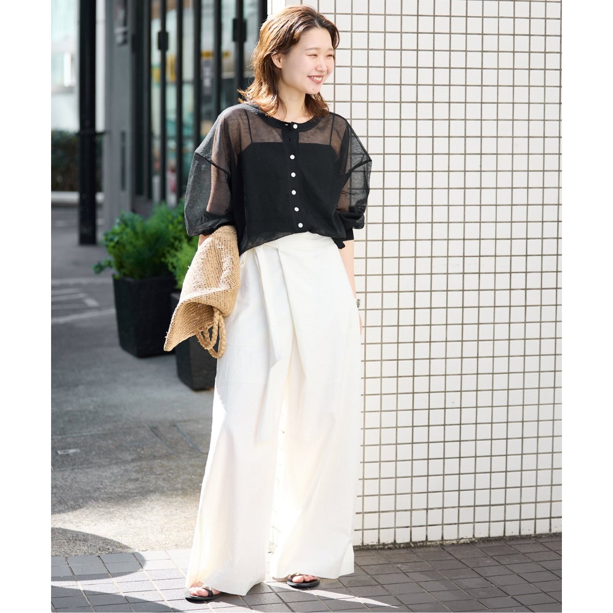 リネン混リボンパンツ | スローブ イエナ(SLOBE IENA) | マルイウェブ