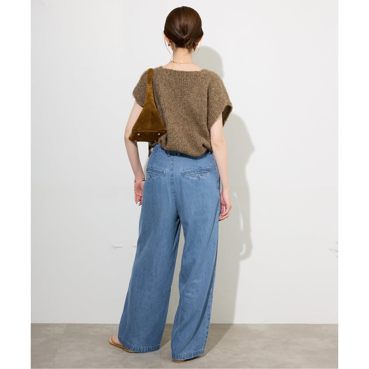 スローブイエナ★ LEDENIM TUCK TROUSER SLOBE IENA｜《4サイズ展開/追加3》LEDENIM TUCK TROUSERデニム