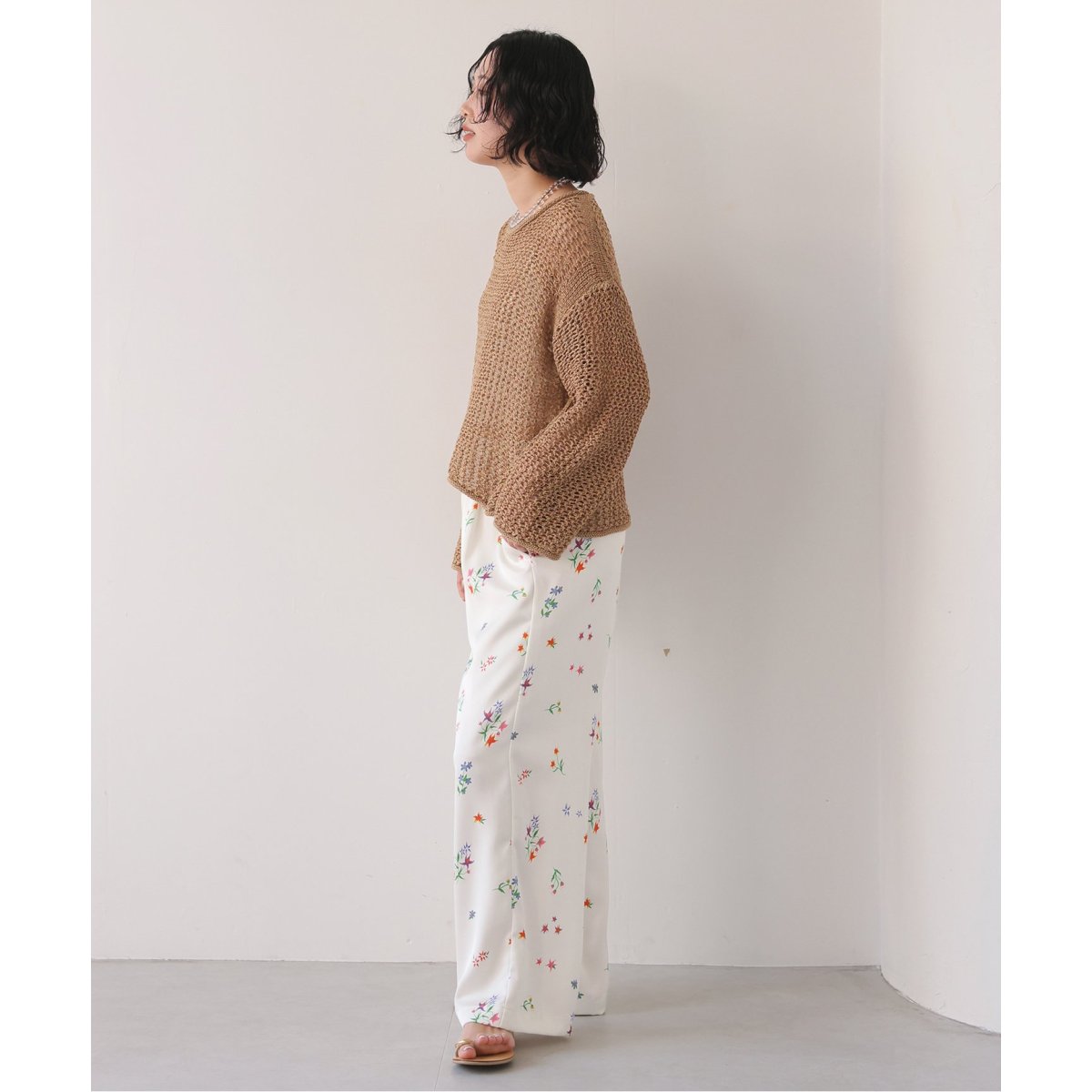 margaux/マルゴー flower イージーパンツ | スローブ イエナ(SLOBE