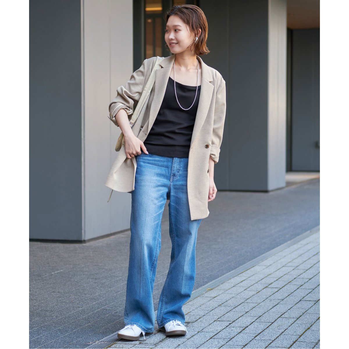 追加》リネンライクダブルブレストジャケット | スローブ イエナ(SLOBE