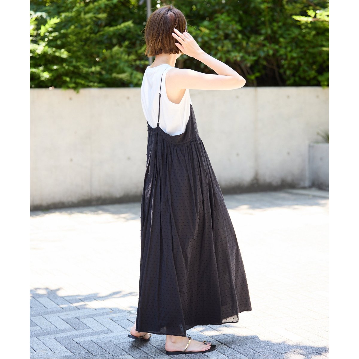 2枚セット/一部カラーWEB・店舗限定》エアリーギャザーキャミ