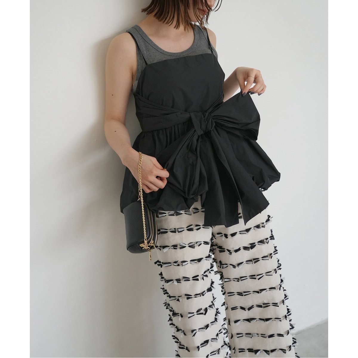 SLOBE IENA バルーンキャミ　試着のみ WEB/一部店舗限定》ribbon バルーンキャミ | スローブ イエナ