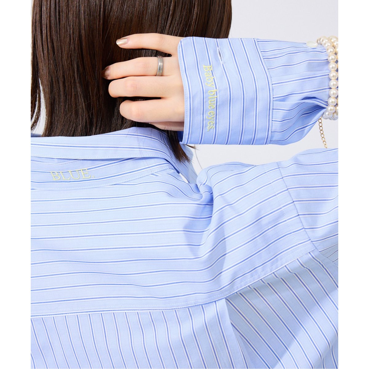 ブラウス シャツ シュリンクブロードファイン レディース SHRINK BROAD | オーバーサイズシャツ- UNISEX / ATON