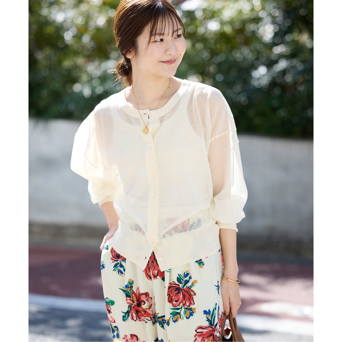 スローブイエナ　シアーラミーカーディガン SLOBE IENA｜シアーラミーカーディガン | Rakuten Fashion(楽天
