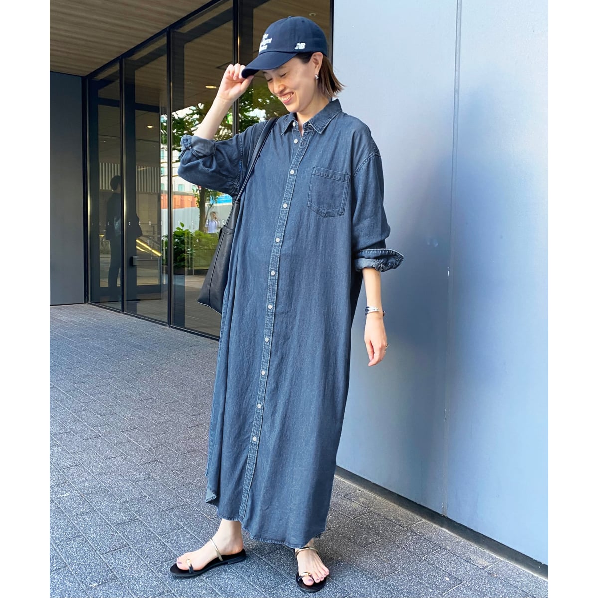 デニムライクシャツワンピース | スローブ イエナ(SLOBE IENA