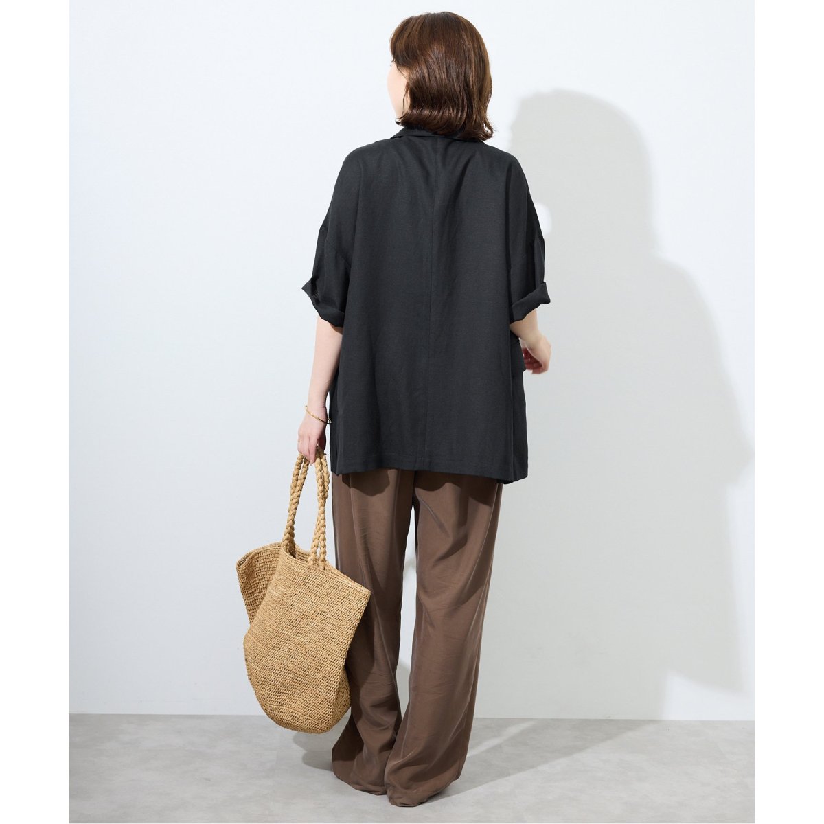 極美品！即完売商品！SLOBE IENA リネンレーヨンハーフスリーブジャケット リネンレーヨンハーフスリーブジャケット | スローブ イエナ(SLOBE