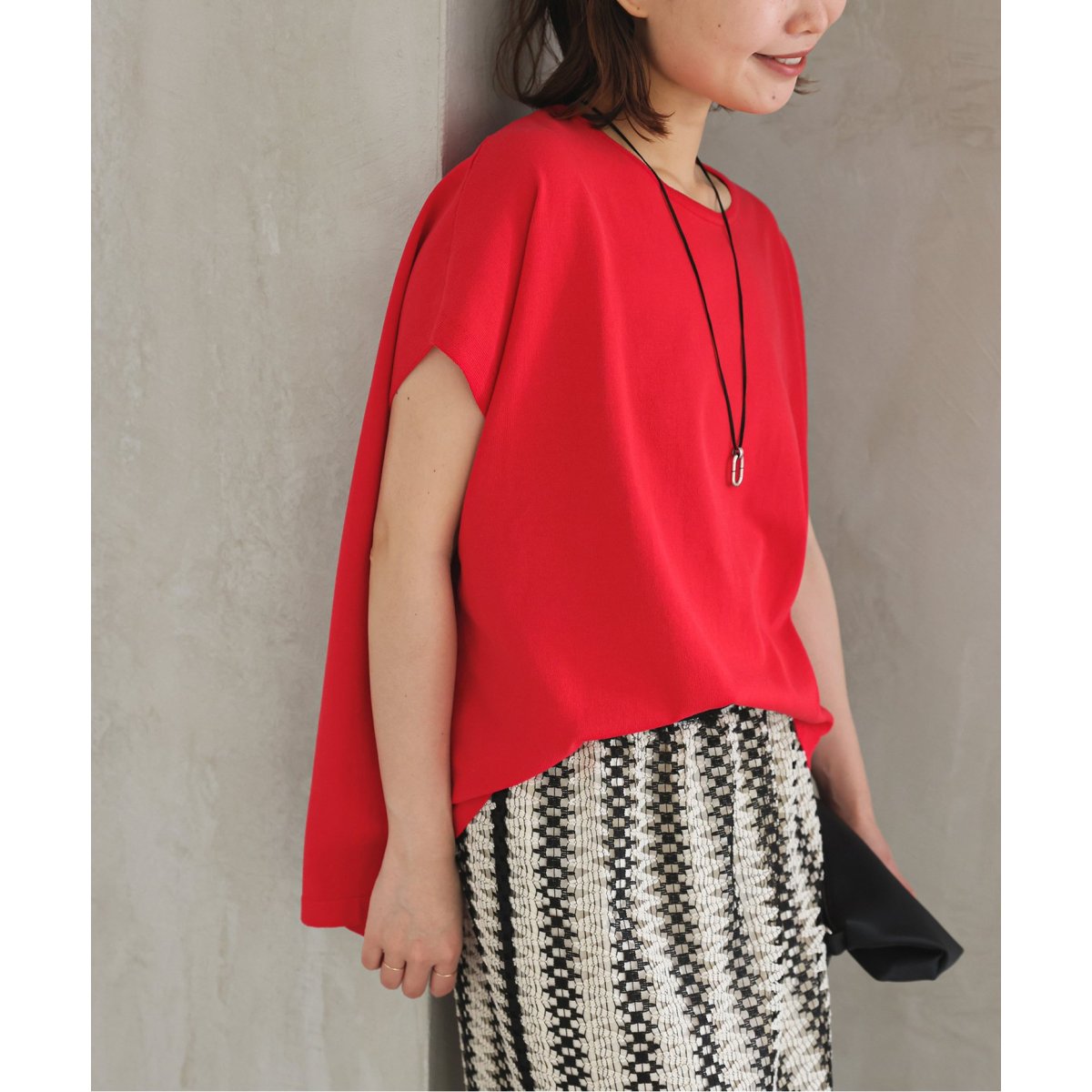 スローブイエナ　FROSTY COTTON ショートスリーブプルオーバー　新品 SLOBE IENA｜《接触冷感/UV機能》FROSTY COTTON ショート