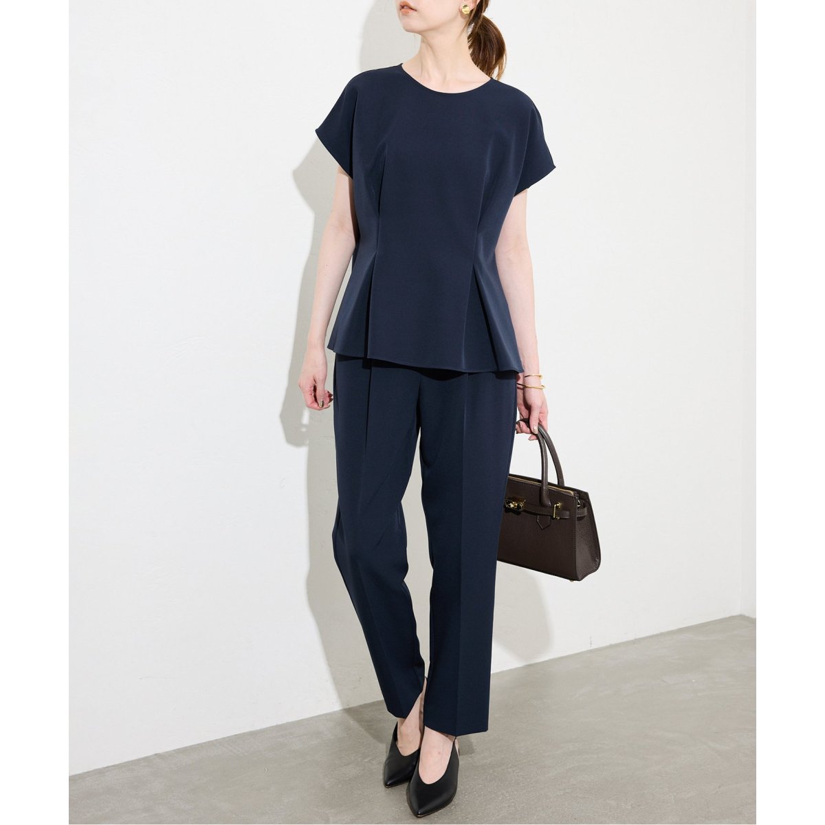 SLOBE IENA☆ウォッシャブルスムースニットパンツ SLOBE IENA（スローブイエナ）の「ウォッシャブルスムースニット