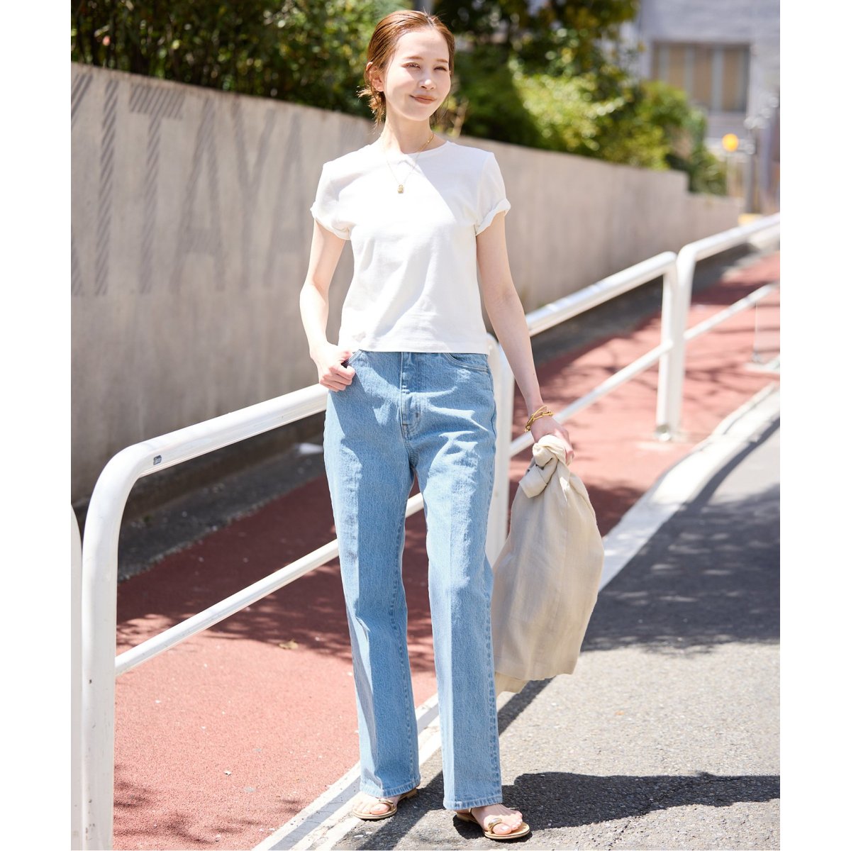 スローブイエナ／LE DENIM スリムフレアレングス デニムパンツ 38 セール】LE DENIM スリムフレアレングス（その他パンツ）｜SLOBE