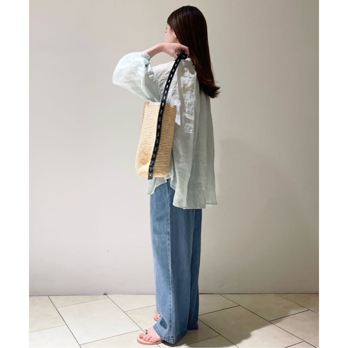 4サイズ展開/追加3》LEDENIM TUCK TROUSERデニム | スローブ