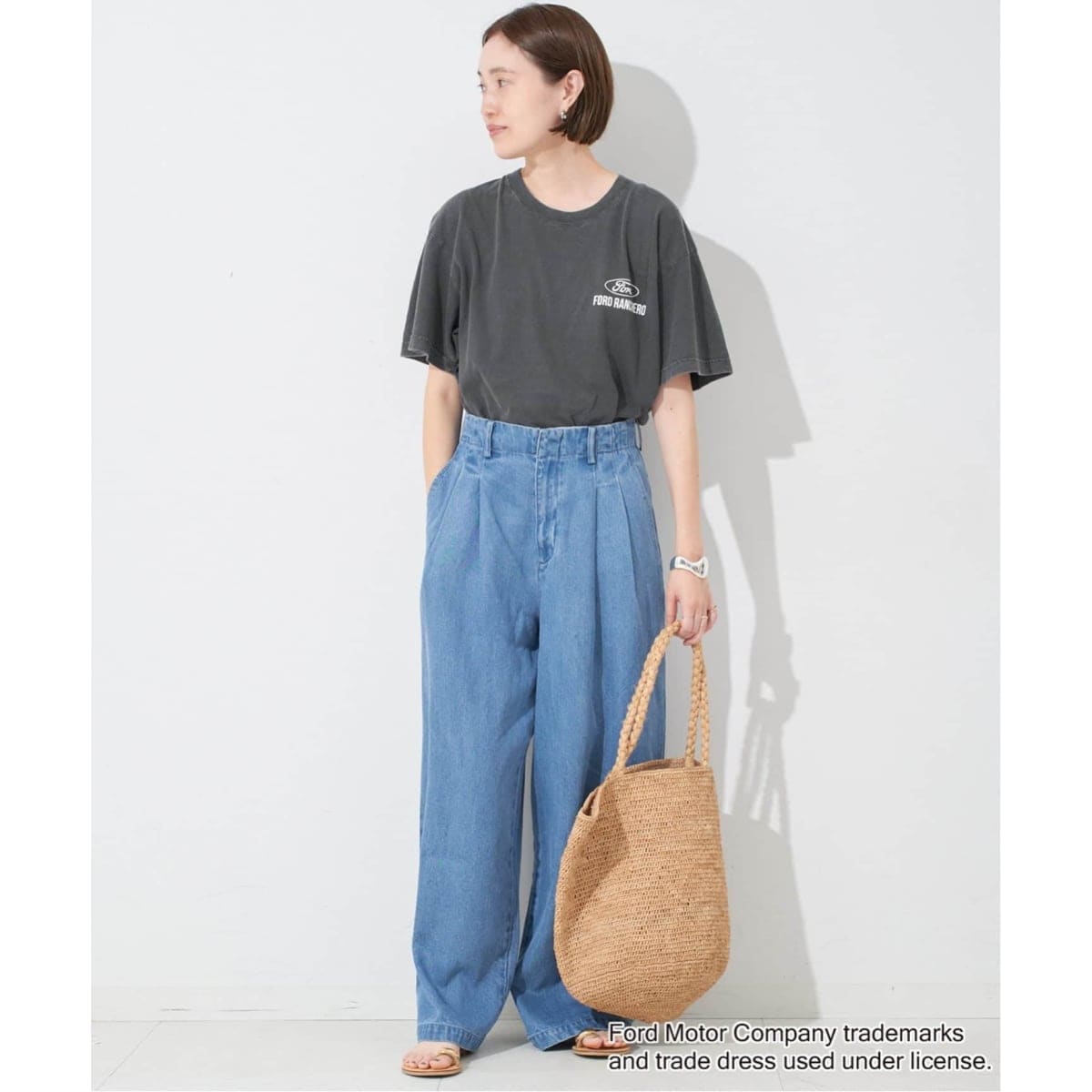 4サイズ展開/追加3》LEDENIM TUCK TROUSERデニム | スローブ